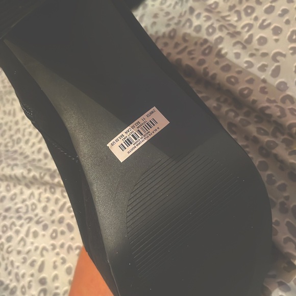 Torrid Black Platform Bootie Suede Wide Width - Picture 12 of 12